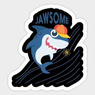 jawsome shark Sticker